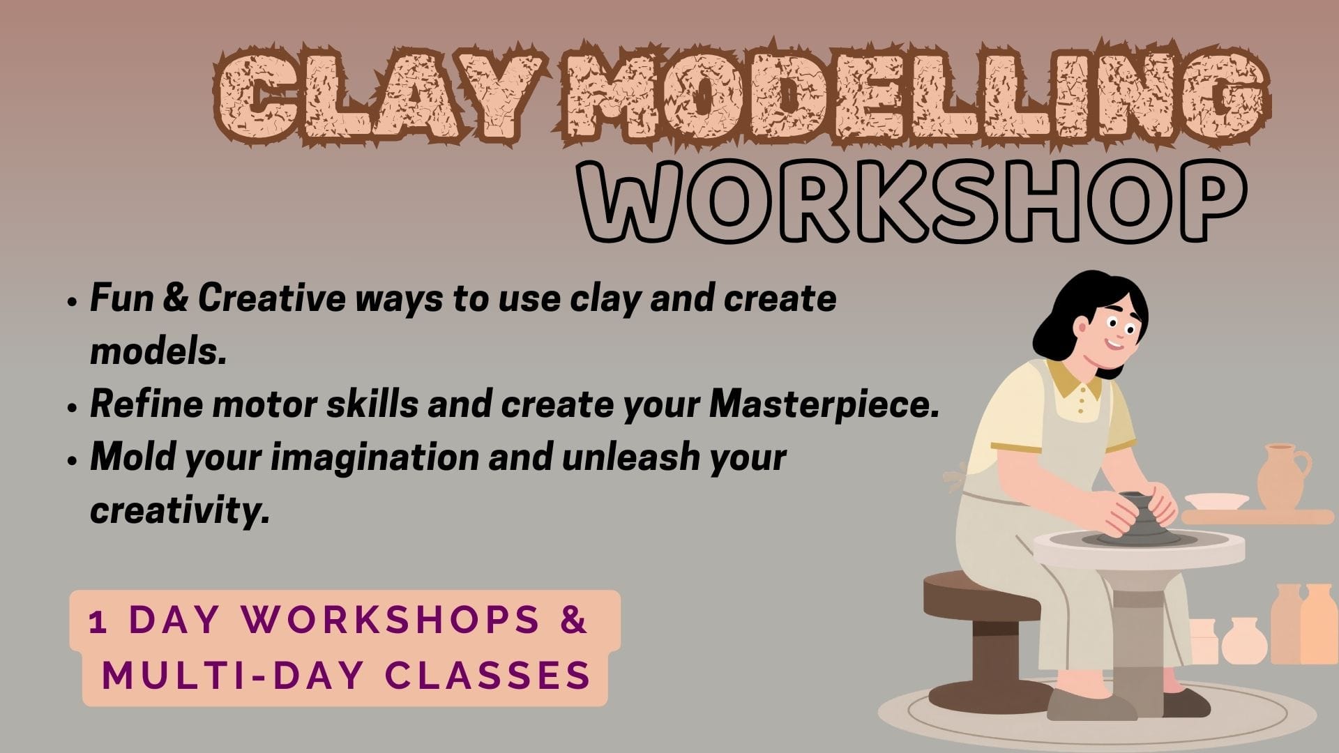 Clay Modelling Workshop – Ready to Get Your Hands Dirty and Create Something Be…